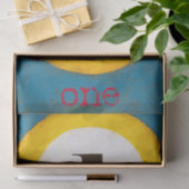 Nahes Bild der Nummer 1-Pool-Ball Seidenpapier (Geschenk)