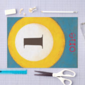 Nahes Bild der Nummer 1-Pool-Ball Seidenpapier (Handwerk)