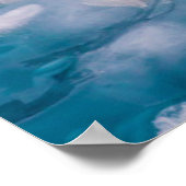 Nahes Blaueis Poster (Ecke)