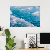 Nahes Blaueis Poster (Heimbüro)