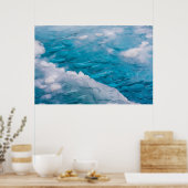 Nahes Blaueis Poster (Küche)