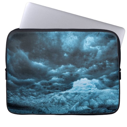 Nahes blaues Eis, Island Laptopschutzhülle (Vorderseite)