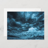 Nahes blaues Eis, Island Postkarte (Vorne/Hinten)