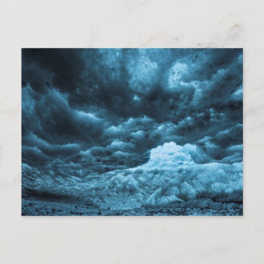 Nahes blaues Eis, Island Postkarte (Vorderseite)