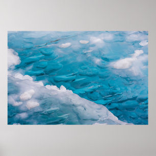 Nahes blaues Eis Poster