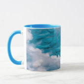 Nahes blaues Eis Tasse (Links)