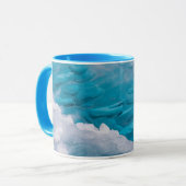 Nahes blaues Eis Tasse (Vorderseite Links)