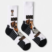 Nahes Design für White Terrier Socken (Rechts)