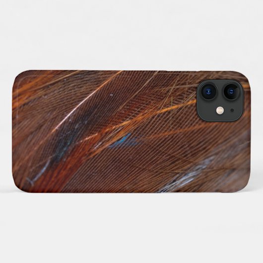 Nahes Detail der farbenfrohen Pfauenfeder Case-Mate iPhone Hülle (Rückseite (Horizontal))