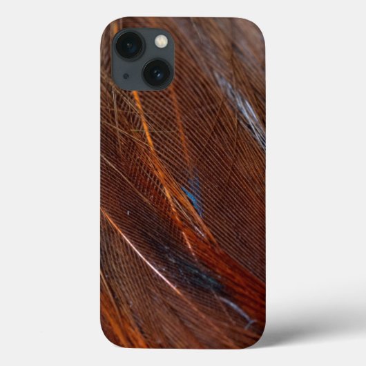 Nahes Detail der farbenfrohen Pfauenfeder Case-Mate iPhone Hülle (Rückseite)