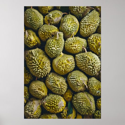 Nahes Durian Pile mit einzigartigen Texturen Poster (Vorne)