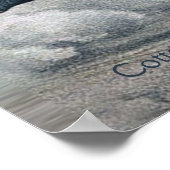 Nahes Endwertepapier (Matte) Poster (Ecke)