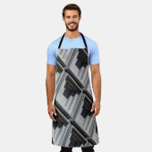 Nahes Foto aus grauem Gebäude Schürze (Getragen)