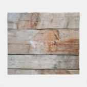 Nahes Foto aus Holz Fleecedecke (Vorderseite (Horizontal))