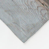 Nahes Foto aus Holz Fleecedecke (Ecke)