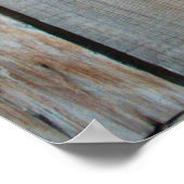 Nahes Foto aus Holz Poster (Ecke)