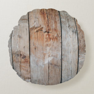 Nahes Foto aus Holz Rundes Kissen