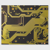 Nahes Foto der LeiterplattenHintergrund,abstrakt Geschenkpapier (Flach)