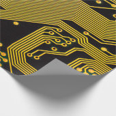 Nahes Foto der LeiterplattenHintergrund,abstrakt Geschenkpapier (Ecke)