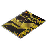 Nahes Foto der LeiterplattenHintergrund,abstrakt Notizblock (Linke Seite)