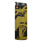 Nahes Foto der LeiterplattenHintergrund,abstrakt Thermosbecher (Nach rechts gedreht)