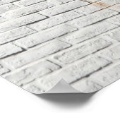 Nahes Foto des Reebok-Logos an der Wand Poster (Ecke)