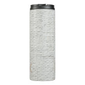 Nahes Foto des Reebok-Logos an der Wand Thermosbecher (Rückseite)