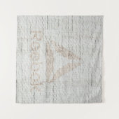 Nahes Foto des Reebok-Logos an der Wand Wandteppich (Vorderseite (Horizontal))