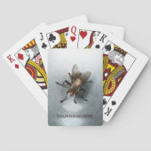 Nahes Foto einer Fliege Spielkarten (Rückseite)