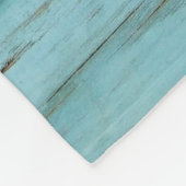 Nahes Foto grüner Planken Fleecedecke (Ecke)