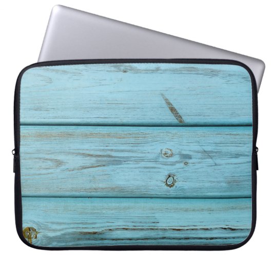 Nahes Foto grüner Planken Laptopschutzhülle (Vorderseite)