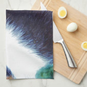 nahes Gesicht eines Minipferdes Geschirrtuch (Viertel Falte)