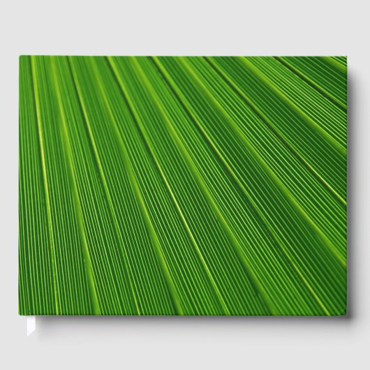 Nahes grünes Leaf Gästebuch (Vorderseite)