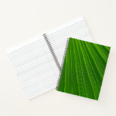 Nahes grünes Leaf Notizblock (Innenseite)