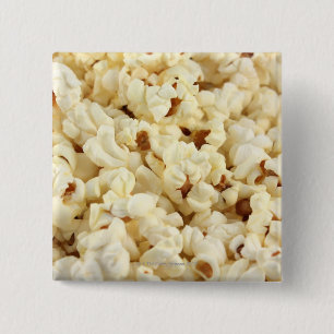 Nahes hohes des schlichten Popcorns Button