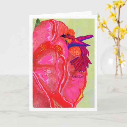 Nahes LeeMarie-Design Karte (Gelbe Blume)