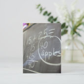 Nahes mathematisches Problem auf der Tafel eines Postkarte (Stehend Vorderseite)