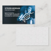 Nahes Mikroskop | DNA-Logo Visitenkarte (Vorne/Hinten)