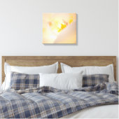 Nahes Orchid-Makro atemberaubende Blume Leinwanddruck (Insitu (Schlafzimmer))