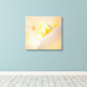 Nahes Orchid-Makro atemberaubende Blume Leinwanddruck (Insitu (Holzboden))