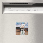 Nahes Pferd mit Mundöffnung Magnet (In Situ (Geschirrspüler))