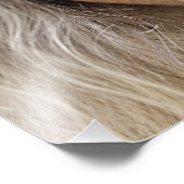 Nahes Portrait der Blonde mit dramatischen Bildern Fotodruck (Ecke)