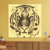 Nahes Portrait des großen Tigers Leinwanddruck (Insitu (Wohnzimmer))