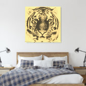 Nahes Portrait des großen Tigers Leinwanddruck (Insitu (Schlafzimmer))