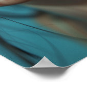 Nahes Portrait eines schönen Girl Poster (Ecke)