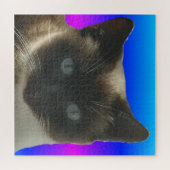 Nahes Puzzle: Niedliche Siamkatze Puzzle (Horizontal)