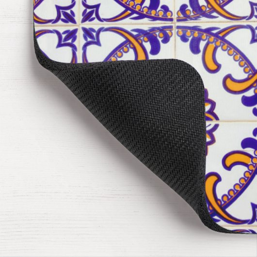 nahes Reißmuster, Portugal Mousepad (Ecke)