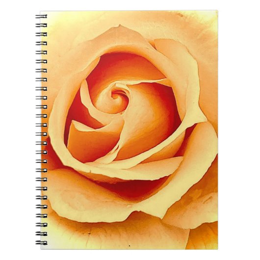 Nahes Rose-Notebook Notizblock (Vorderseite)