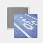 Nahes Schild auf der Straße Magnet (Vorderseite/Rückseite)