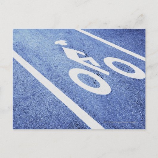 Nahes Schild auf der Straße Postkarte (Vorderseite)